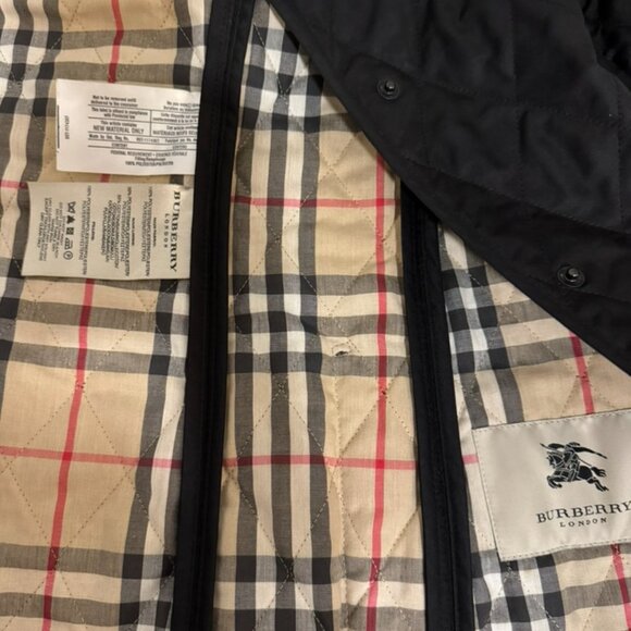 Burberry London Women's Quilted Jacket Black Check Lining XS | Classic Nova Chec - Picture 4 of 6